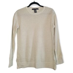89th & Madison Ivory Metallic Sweater